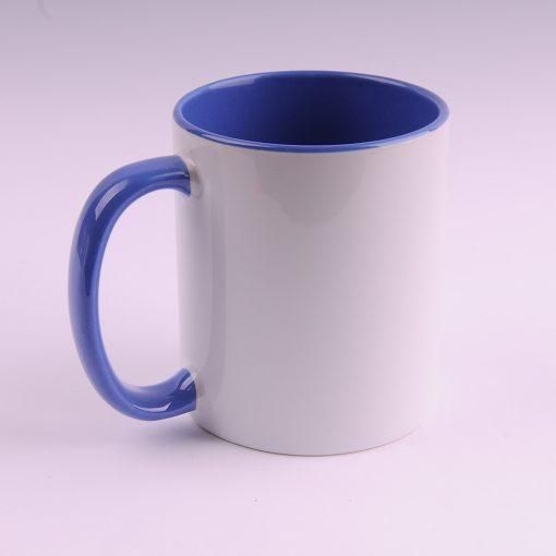 Чашка с синей ручкой