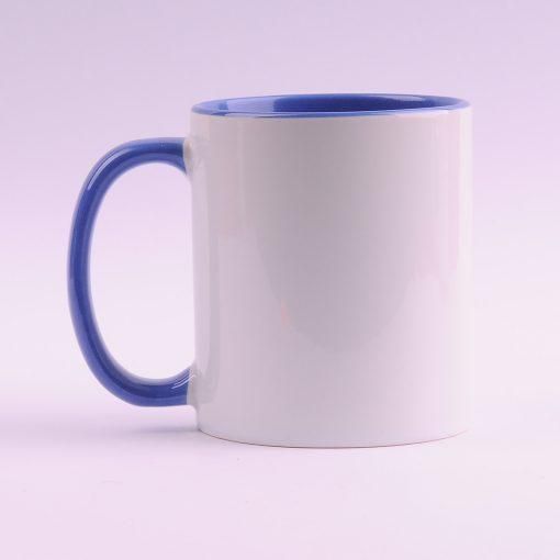 Чашка з блакитною ручкою