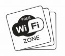 Наклейка Free Wi-Fi 